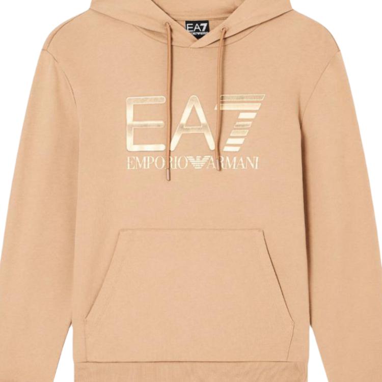 Emporio Armani EA7 FW25 Stretch Baumwolle Logo Kapuzenpullover Herren Kapuzenpullover 7M001190-AF17787-U6171