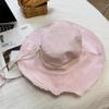Small fresh plaid lace strap, big eaves, fisherman's hat, children's spring and summer sun protection, UV protection, sun hat, all-match tide