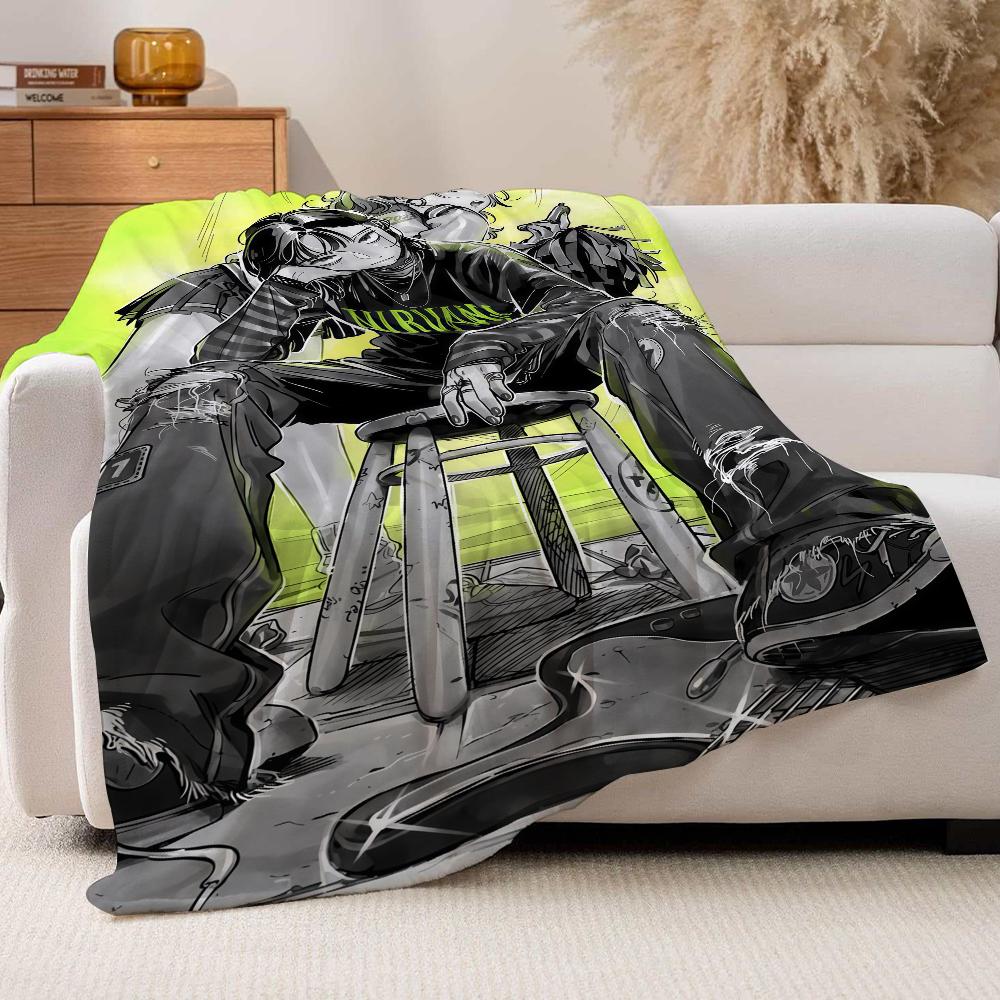 Anime Aya O Oosawa K Koga M Mitsuki Blanket For Sofa Office Bed Plane Travel Sleep Read Relax Camping Soft And Warm