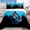 3PCS Mammoth Bedding Set Duvet Cover Closure Includes 1 Duvet Cover & 2 Pillowcases for All Seasons Bedroom Decor Christmas Fan gifts