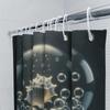 Seashell Shower Curtain Waterproof Non-Toxic Print Bath Decoration Perfect for Beach Themed Bathroom Decorations