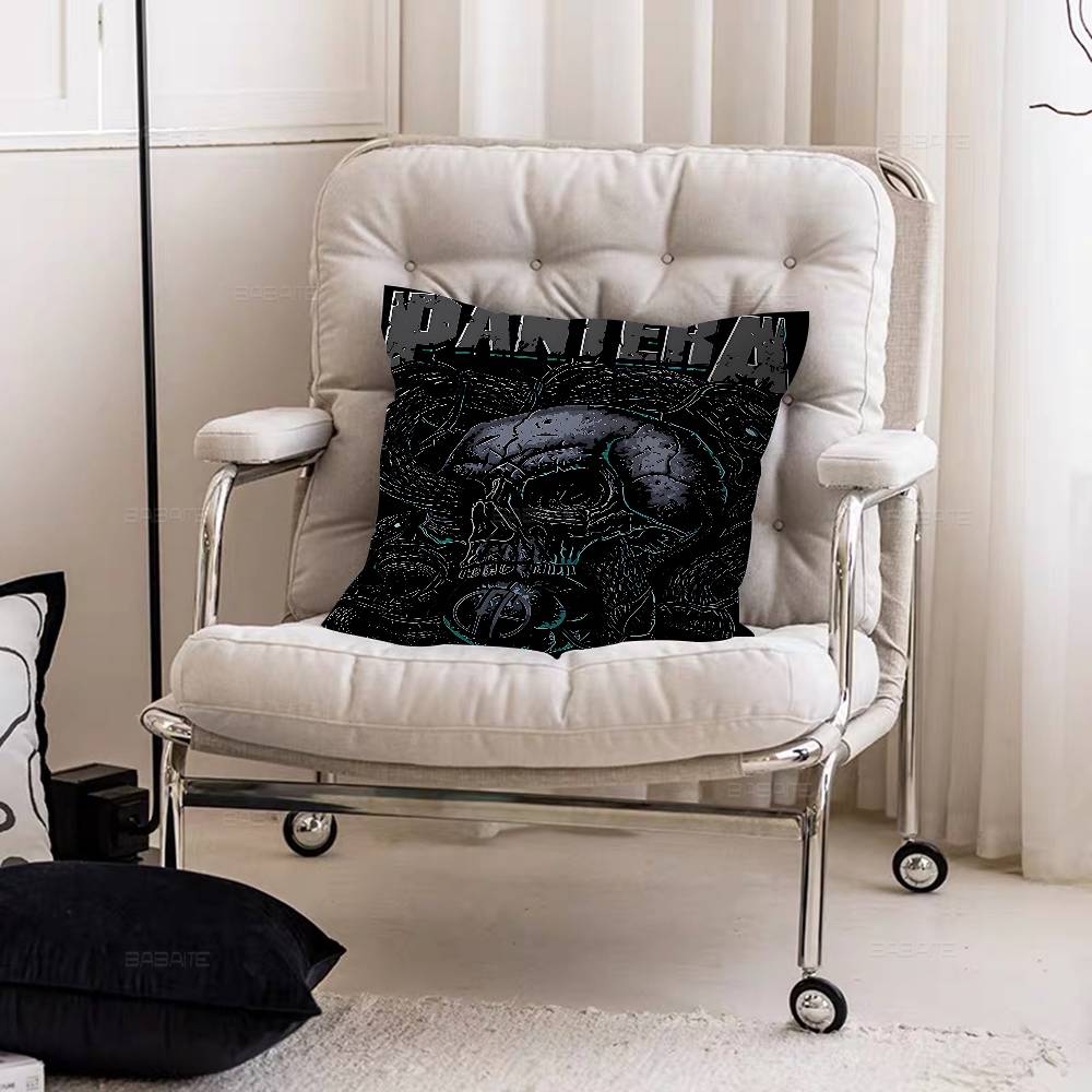 P-Pantera Band Pillow Cushion Cover Pillowcase Living Room Sofa Home Decor Customized