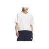 Adidas Future Style Short Sleeve Sports Casual Round Neck T-Shirt Women Tops Bright-White JN3505