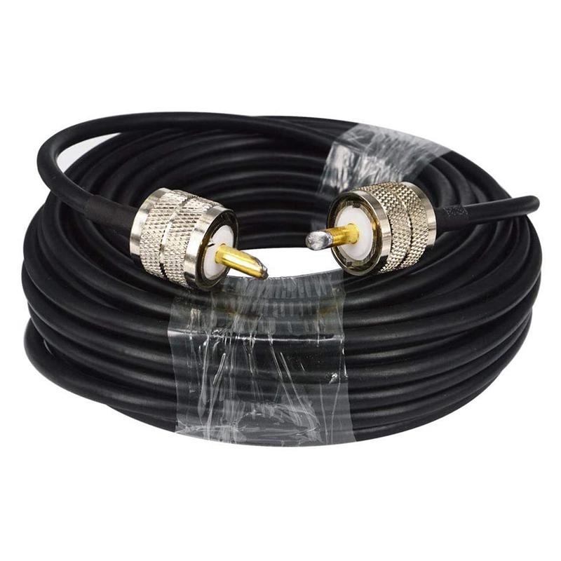

Promotion! 15M UHF Coaxial Cable RG58 Coax Cable PL259 Cable 50 Ohms CB Radio Antenna Cable UHF Male To UHF Male Low Loss UHF синій