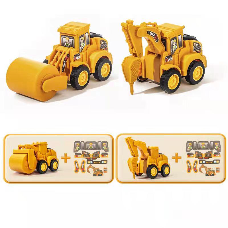 Pull-Back Inertia Engineering Excavator Toy for Kids – Educational Gift for Boys