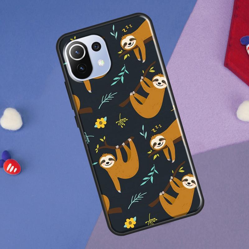 Baby Sloth Cover For Xiaomi 14 Ultra 13 11T 12T 13T 14T Pro POCO X7 X6 Pro X3 X5 F3 F5 M6 F6 Pro Case