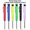 2.8mm Solid Carpenter Pencil Built-in Sharpener Mechanical Pencil  Woodworking Construction