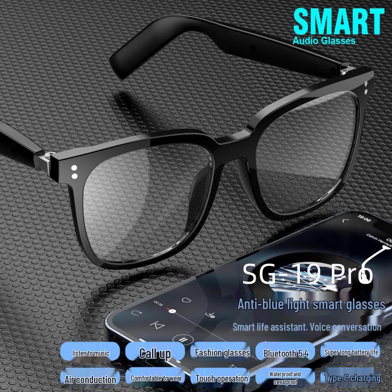 SG19PRO Smart Bluetooth Sunglasses: Magnetic Polarized Night Vision & Anti-Blue Light Glasses