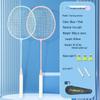 WEZHO Badmintonracketset för vuxna