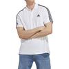adidas Męska koszulka polo z haftowanym logo, z krótkim rękawem i połową guzika, Biała IC9312