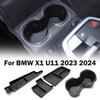 For BMW X1 U11 Center Console Organizer Tray  2024 U11 Lower Console Organizer Tray TPE Under Console Storage Box Cup Holder