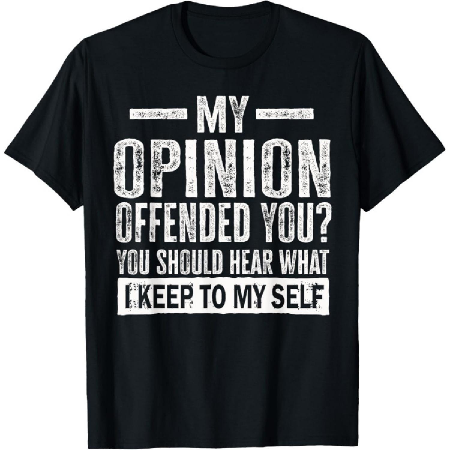 

Футболка «Мое мнение оскорбило тебя» для взрослых, юмористическая, новинка XXXXXL чёрный