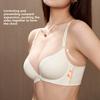 Fashion Versatile Front Closure Push Up Bra, Small Bust Non-Slip Lifting Side Gathering Seamless Sexy Back Bra