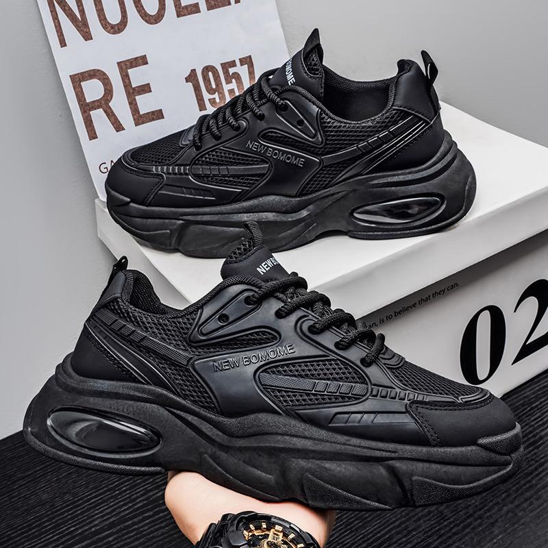 Men's Shoes Autumn New Breathable Shoes Men's Versatile Platform Sports Shoes Casual Running Dad Shoes