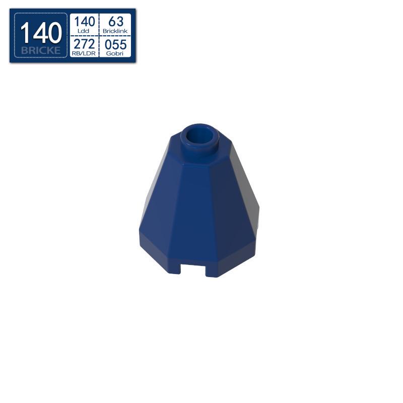 BRICKE Octagonal Pyramid Turntable Brick, 2x2x1 2/3, Compatible with Lego 6039 Building Blocks 45pcs королевский синий