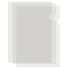 Transparent L-Shaped File Folders - Waterproof and Durable PP Document Bags for Office Organization and Reusable 10pcs A4