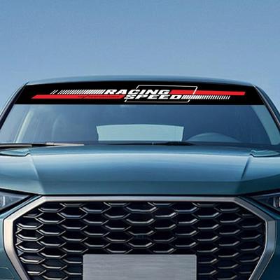 Car Stickers Long-Lasting Front Windshield Decals Adhesive Banner Weatherproof Sticker For Men Women Auto Truck Vehicle