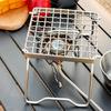 Gas Stove Stand High Stability Heat-Resistant Rustproof Portable Folding Picnic BBQ Grill Grate Camping Supplies