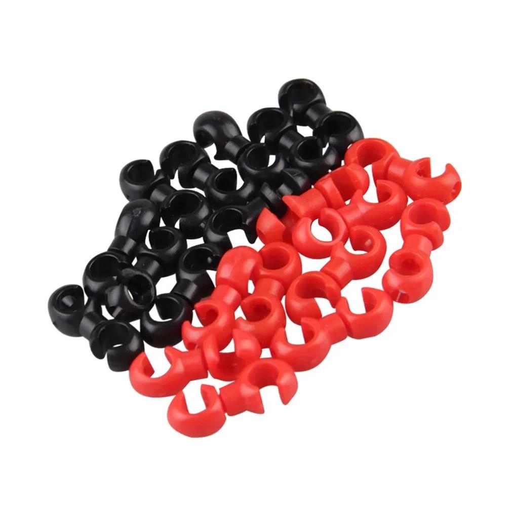 10pcs/set Bike Cross Line Clips Mountain Road Bicycle Brake Gear Cable S Style Clips Cycling Replacement Parts
