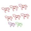 100PCS Horse Shaped Paper Clips Cute and Interesting Bookmark Clips for Office Documents Craft Makin