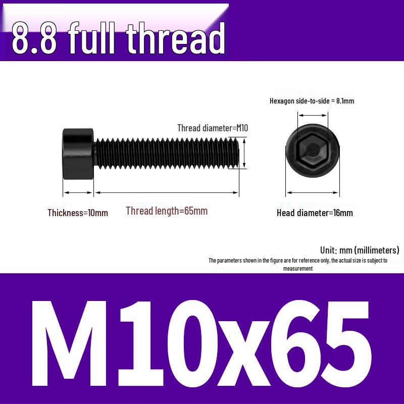 OIMG M10x65 High-Strength Hex Socket Cap Screws