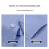 Chemise à manches longues business casual 100% coton pour homme Luomeng