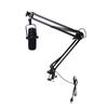Gaming USB Microphone for PC Dynamic RGB Noise Cancellation Condenser Mic with     Boom Arm for Strming Podcast