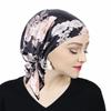 Floral Print Muslim Women Inner Hijabs Cap Arab Wrap Head Scarf Turban Bonnet Ready To Wear Hijab Femme Underscarf Caps Turbante