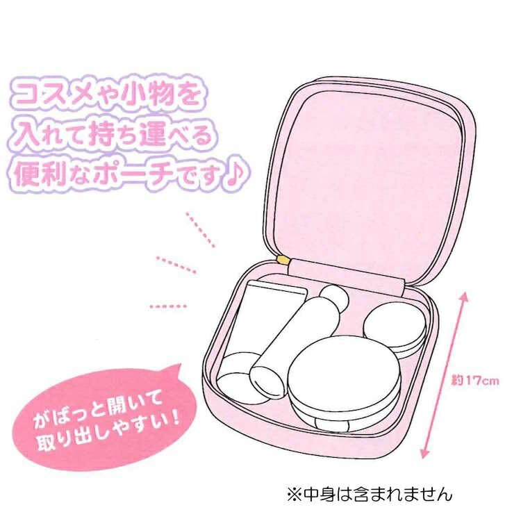 Santan Asamimi-chan Vanity Pouch, Cosmetic Pouch, Case, Bag, Small Item Organizer, Plenty of Storage, 330704