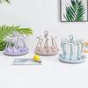 1pc Cup Storage Rack Swan Shape Hand-held Desktop Water Cup Holder Rotatable Mug Coffee Cup Draining Rack Kitchen Organizer