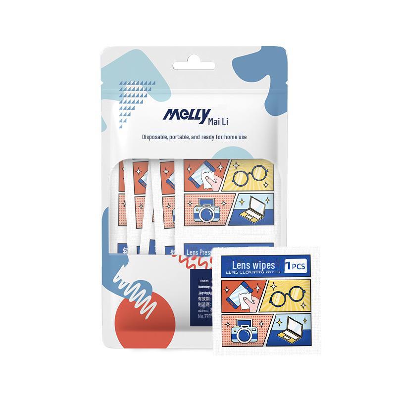 Portable Anti-Fog Lens and Screen Cleaning Wipes for Glasses and Phones