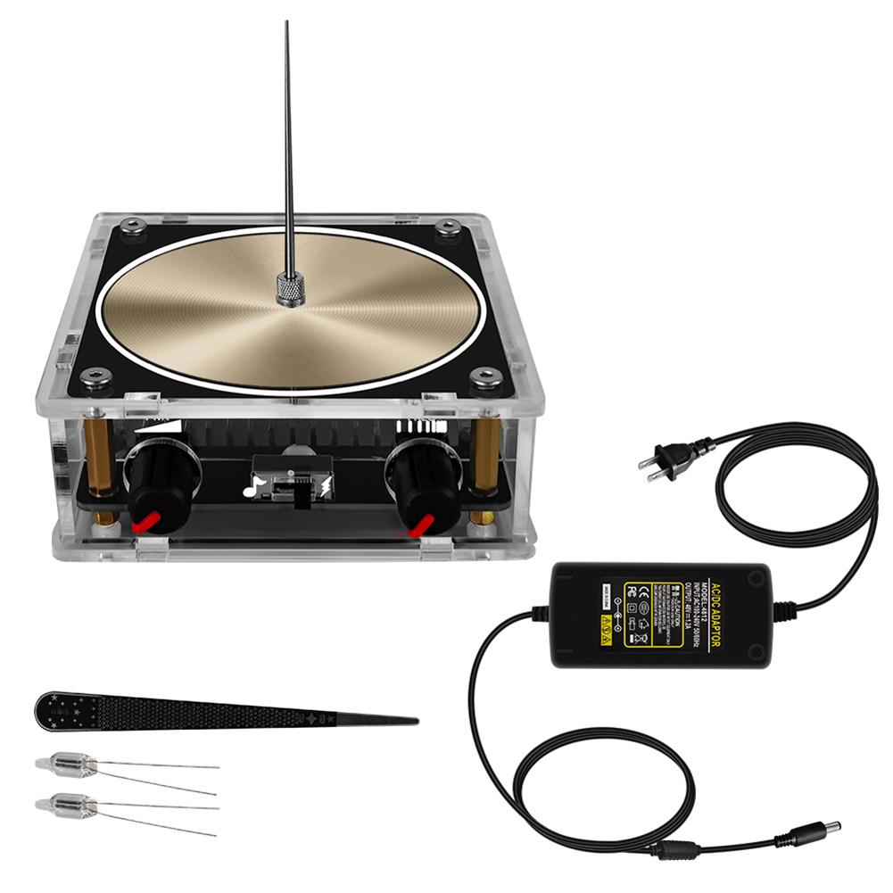 For Tesla Coil Speaker Bluetooth Music Wireless Transmission Voltage Pulse Electric Arc Generator Touchable Artificial Spark