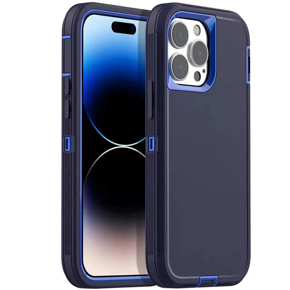 Premium 3IN1 Heavy Duty Ott Anti-Drop Phone Case For IPhone 17 16E 15 14 Plus 13 12 11 Pro Max Box Shockproof Protection Cover
