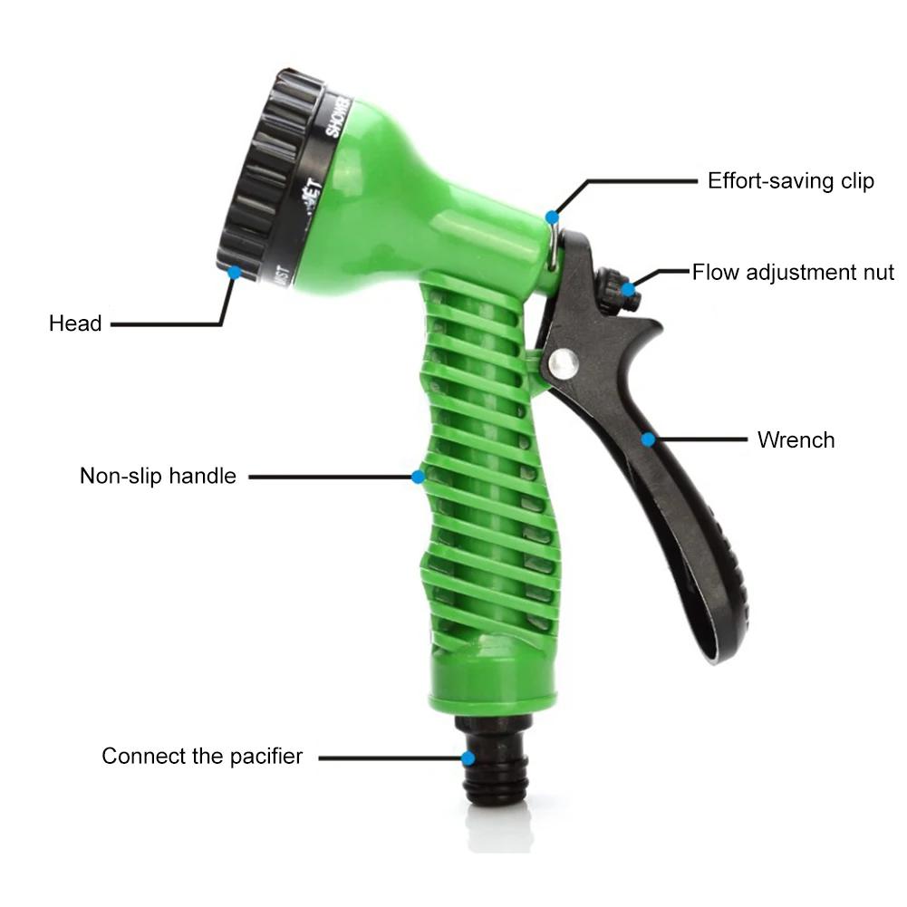 High Pressure Water Gun Hose Nozzle Multifunctional Car Washer Adjustable Irrigation Sprayer Garden Watering Sprinkler Nozzle