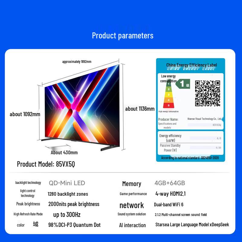 Vidda Discovery X 2026 QD-Mini LED 4K Smart TV
