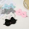 1Pc Cute Cartoon Cat Plush Sleeping Eye Mask Comfortable Sleep Mask Sleep Aid Traveing Home Shading Light Eye Cover Eyeshade