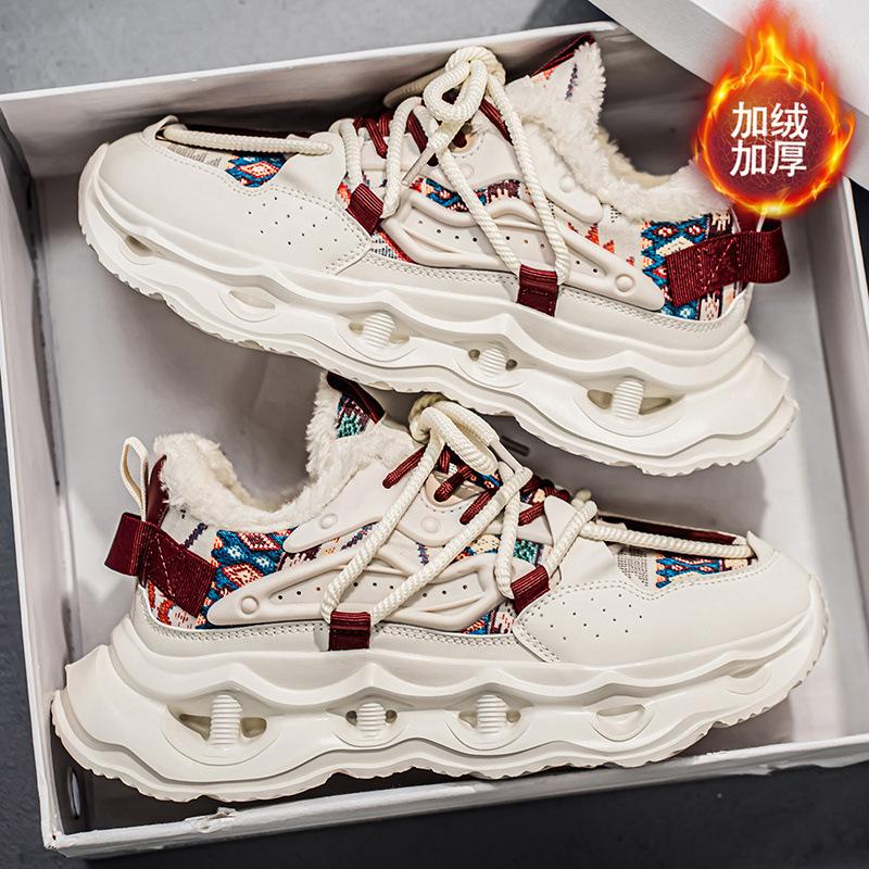 New mid-top comfortable soft-soled cushioning dad shoes winter sports shoes outdoor casual trendy shoes