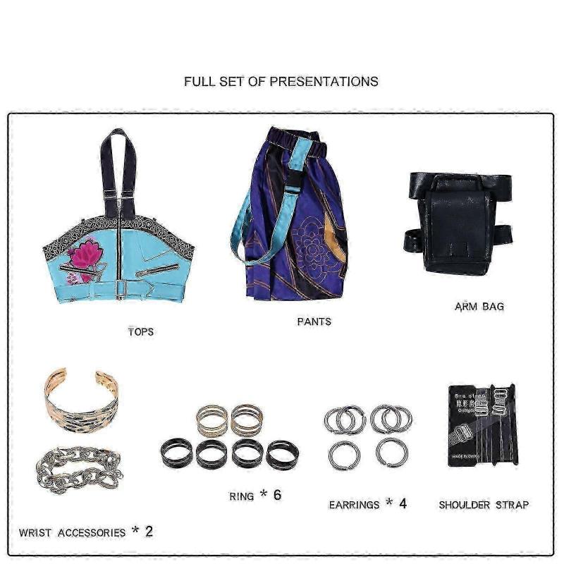 Kpop Demon Hunters Cosplay Kostymesett Rumi Mira Zoey Halloweenfest Fancy Dress For Kvinner Jenter