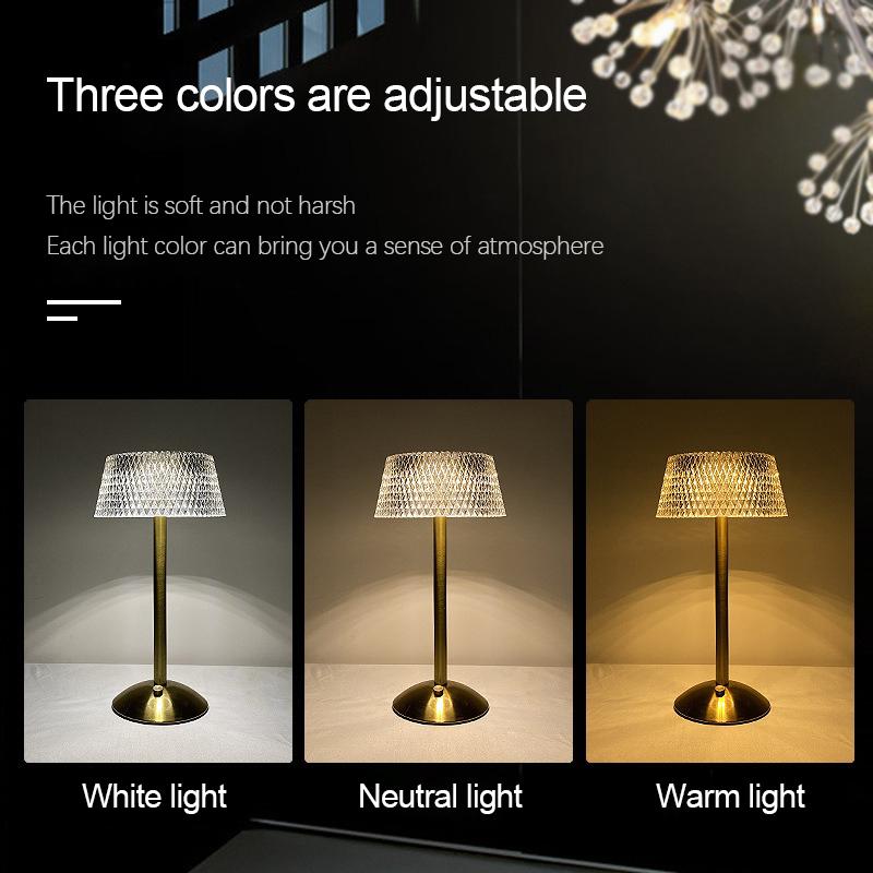Wiederaufladbare LED-Nachtlicht Touch Schlafzimmer Nachtlampe Schlafzimmer Arbeitszimmer Nachttisch Atmosphäre Dekoration Glas LED Tischlampen