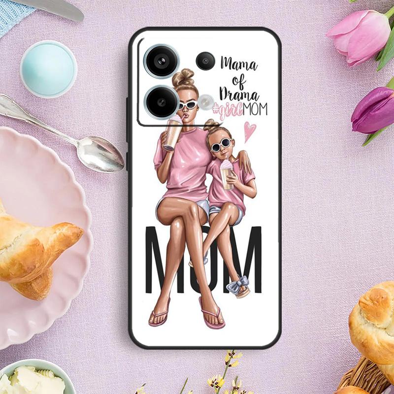 Baby Mom Girl Queen Case For Xiaomi Redmi Note 15 Pro Plus 10 11 12 13 14 Pro Cover For Redmi 14C 15C 12C 10C 13C