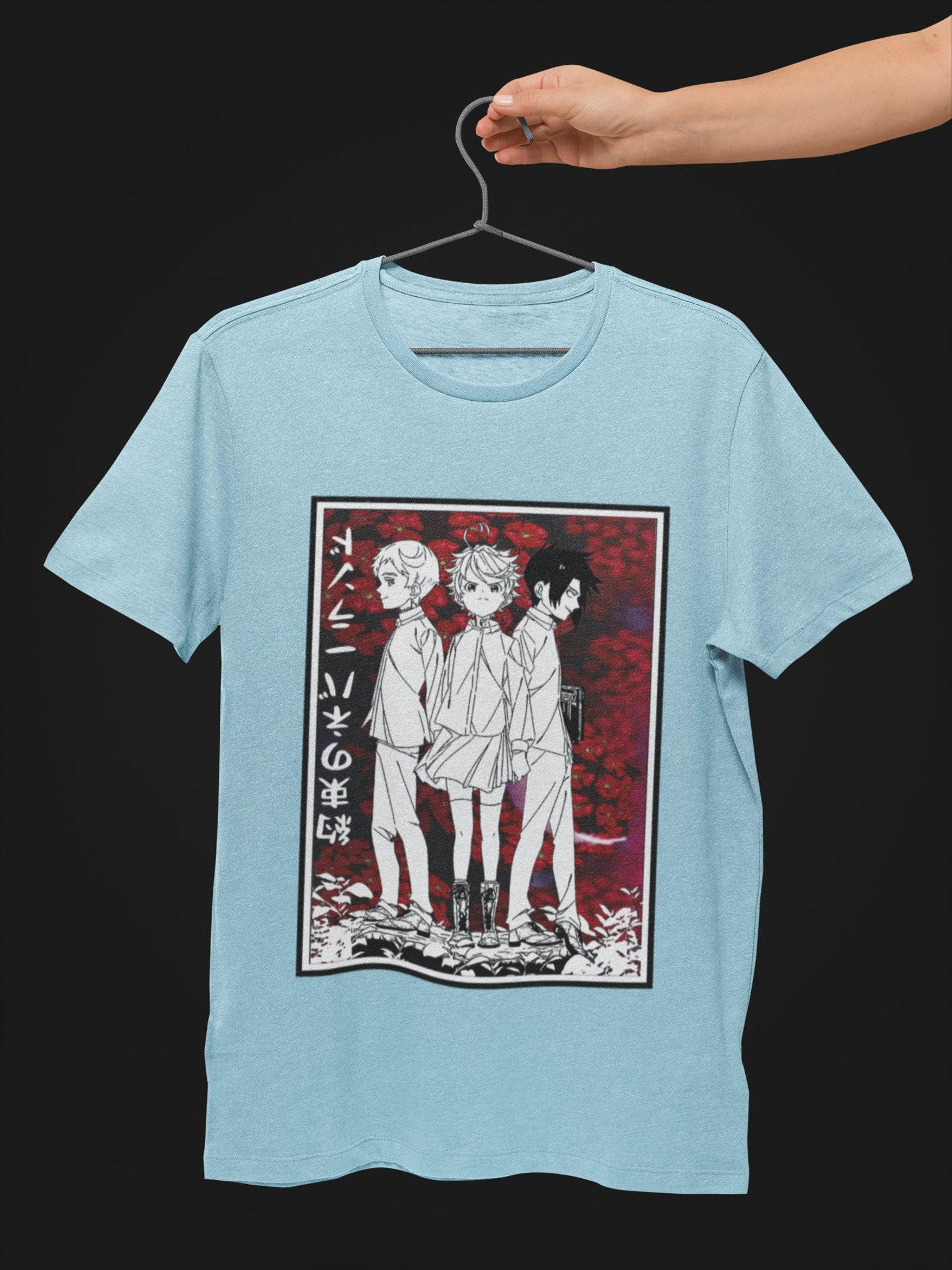 The Promised Neverland Shirt, Yakusoku No Neverland Manga Shirt, Emma Ray Norman Anime Shirt, Promised Neverland Japanese Shirt M