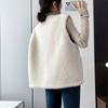 Vest for Women Cotton Autumn Winter Sleeveless Tops Vest Thickened Casual Round-neck Vest