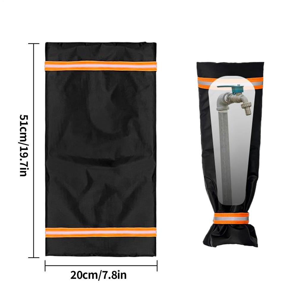 Winter Outside Water Faucet Cover Waterproof Anti-Freeze Cover Frost-proof Insulated Tap Wrap With Reflective Strips