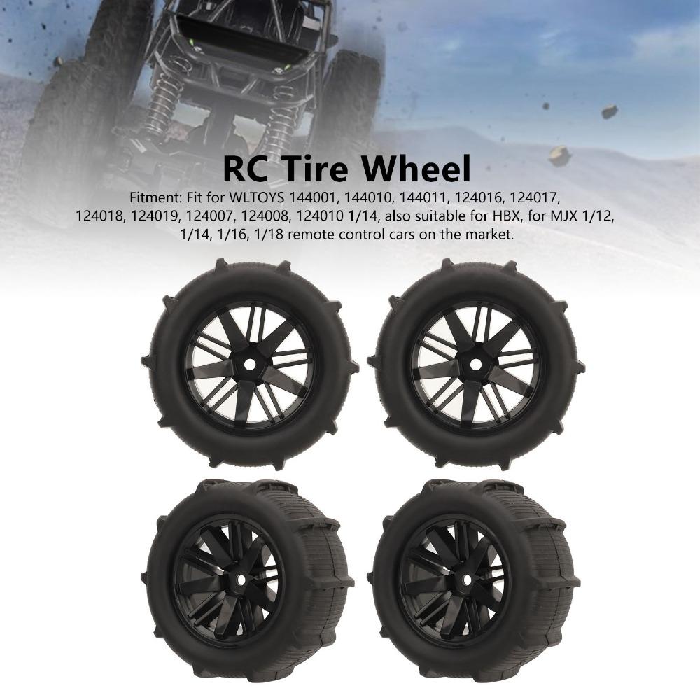 4Pcs RC Car Wheel Part for WLtoys 144001/144010/124016/124017/124018/124019 RC Car