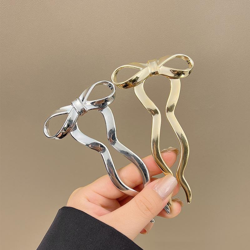 2025 Elegant Women's Bow Hairpin: High-End Fashion Headwear Accessory
