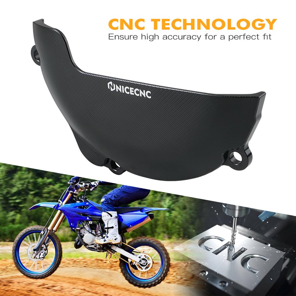 NICECNC For Yamaha YZ85 YZ 85 2002-2023 2022 2021 2020 2019 2018 2017 Motorcycle Clutch Cover Half-Covered Protector Aluminum