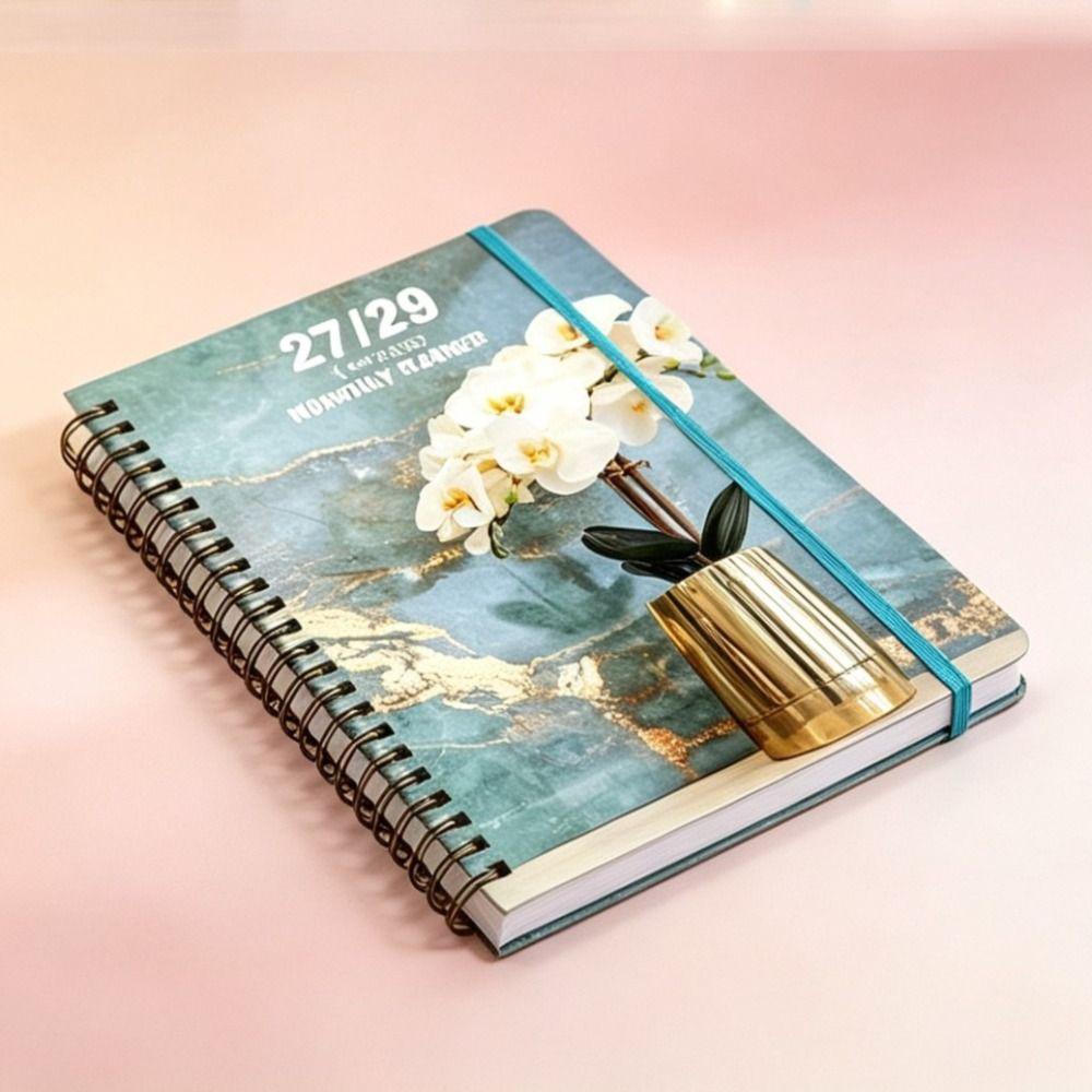 Spiral Bound 2027-2029 Monthly Calendar A5 Annual Calendar Notebook  Work Office