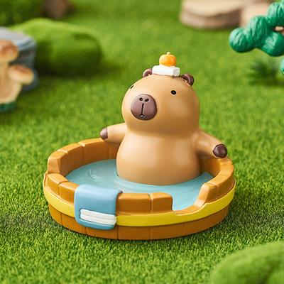 Crocodile Capybara Phone Holder Animal Figurines Desk Decor Capybara Mobole Phone Stand Cartoon Creative Capybara Model Toy