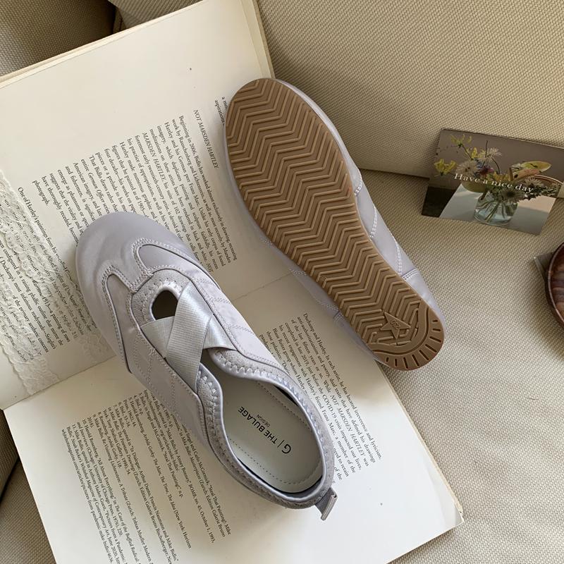 Fashion SUOJIALUN 2025 Autumn New Brand Women Flat Shoes Fashion Red Round Toe Slip On Sneaker Soft Flat Heel Casual Dress Mary Jane Sho