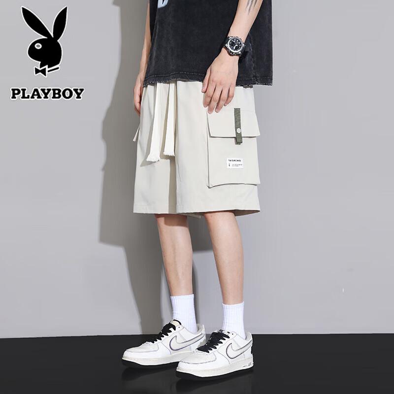 Мужские летние дышащие повседневные шорты-карго Playboy 3XL абрикосовый